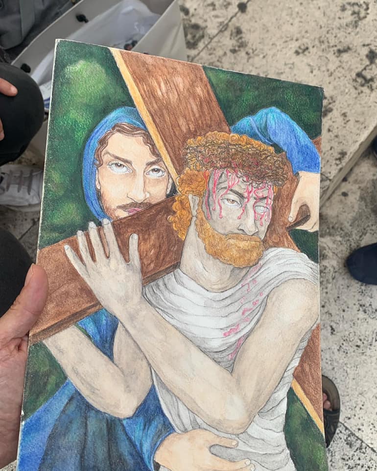 Il Cireneo realizzato da Fabio